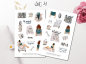 Preview: Girls Books Sticker Set